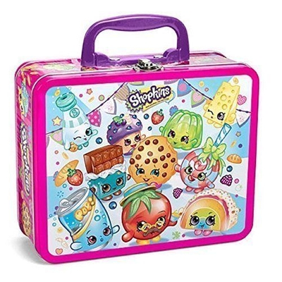 Shopkins Tin Lunchbox with Puzzle Exclusive Characters Scene