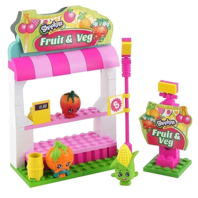 Shopkins Kinstruction Fruit & Veggie Stand Playset