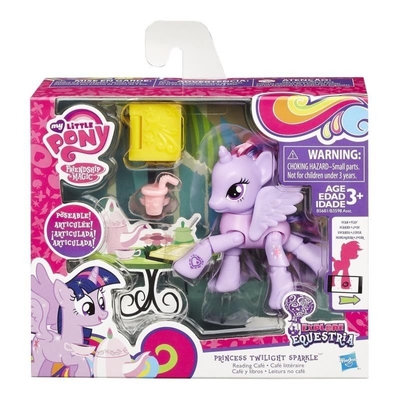 My Little Pony G4 Posable Pony Twilight Sparkle Reading Cafe Figure