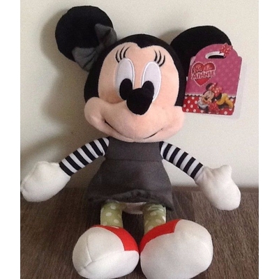DIsney I love Minnie - 10 inch plush with pinafore dress