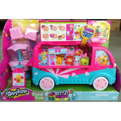 Shopkins Food fair Glitzi Ice Truck Playset - Popsi Cool & Ice Cream Dream 