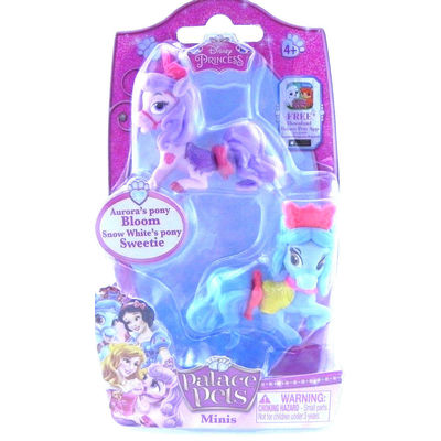 Palace Pets Minis 1.5" Aurora's pony Bloom & Snow White's Sweetie