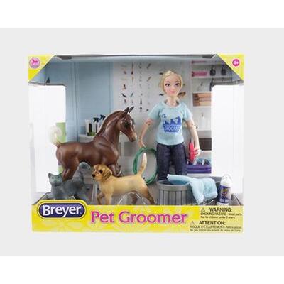 Breyer Horse Classics Pet Groomer Doll and Animals Set 1:12 SCALE